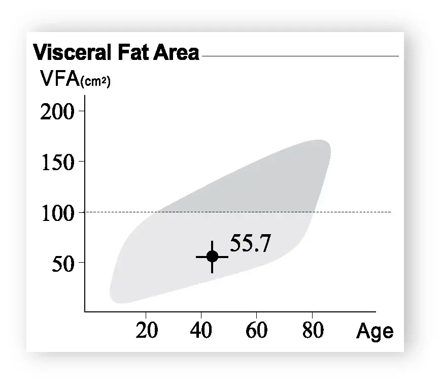 Aria Grăsimii Viscerale pe fișa InBody